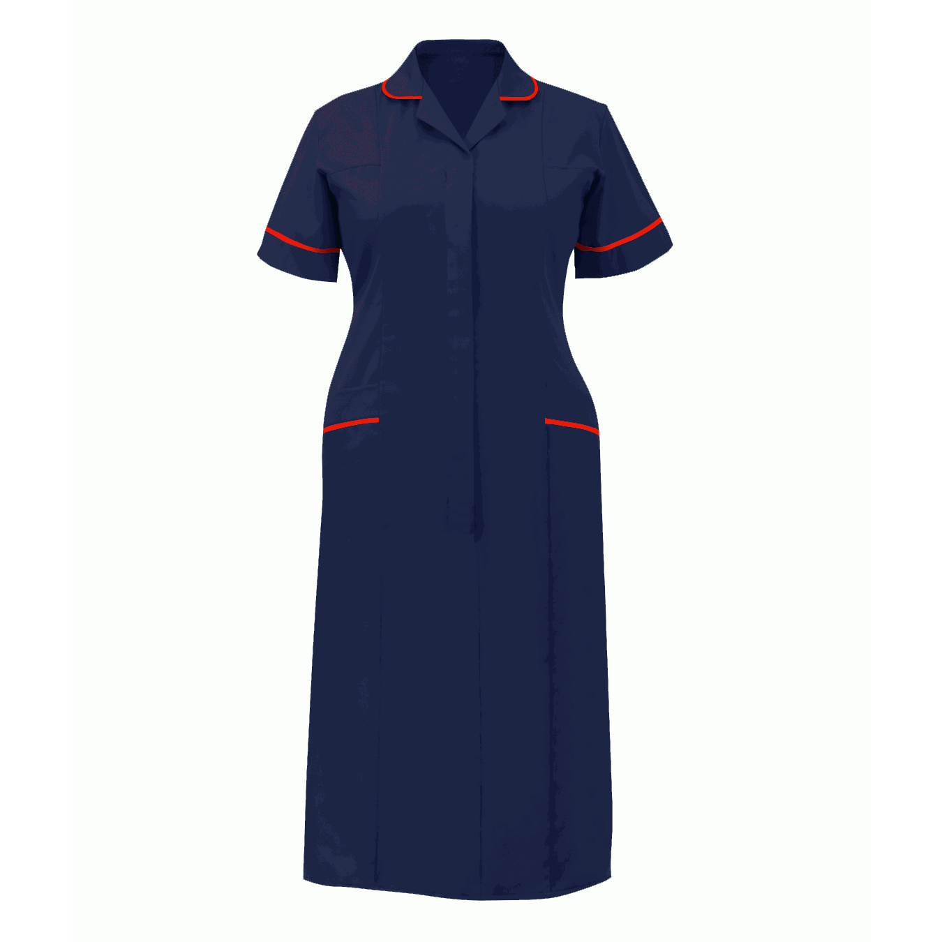CLASSIC STEPIN DRESS: LADIES NAVY & RED