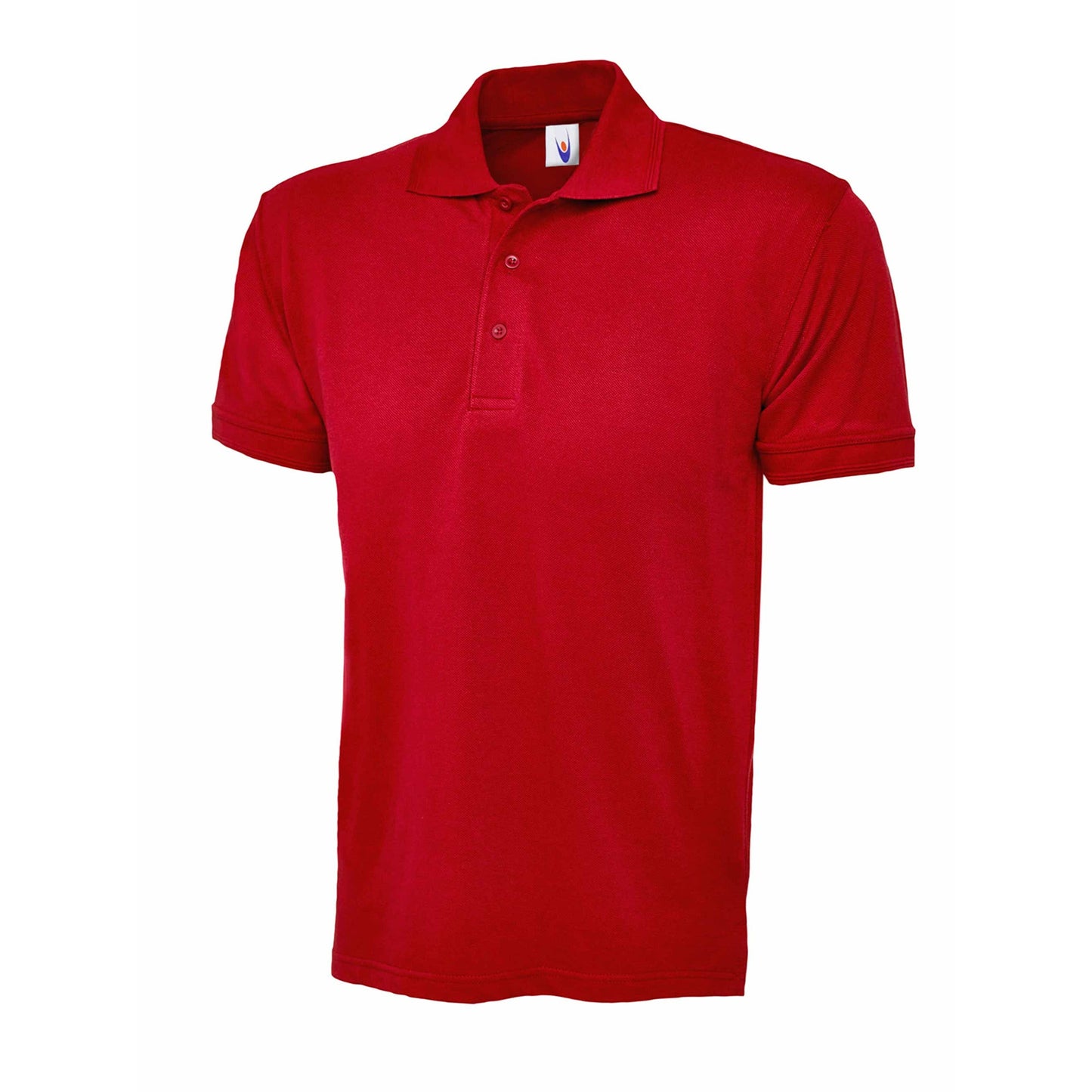 Red essential polo