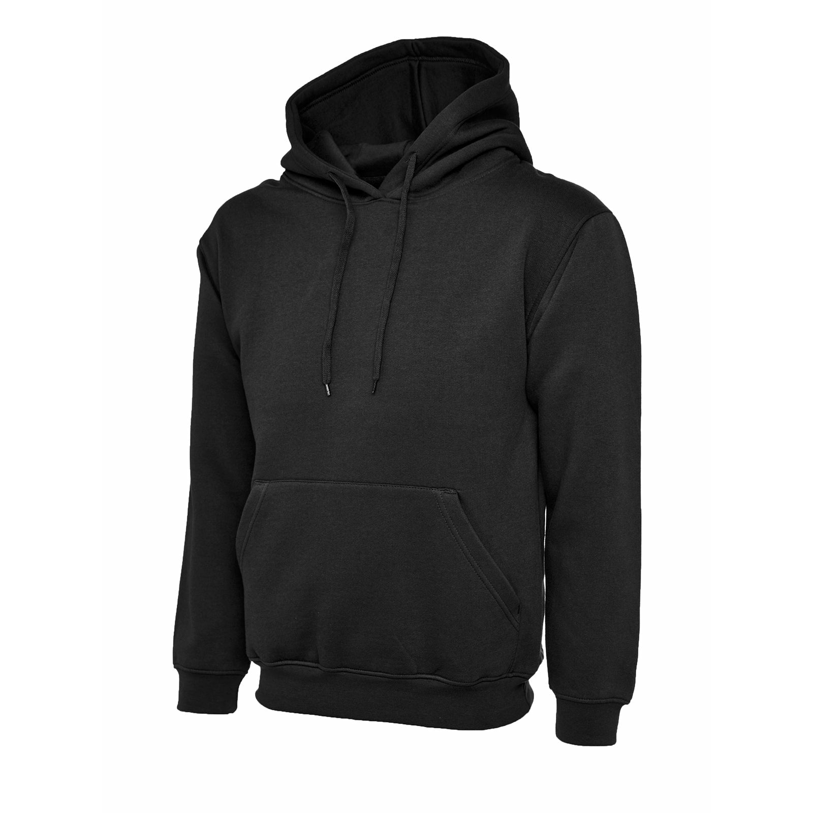 Ladies Deluxe Hooded Sweatshirt Black