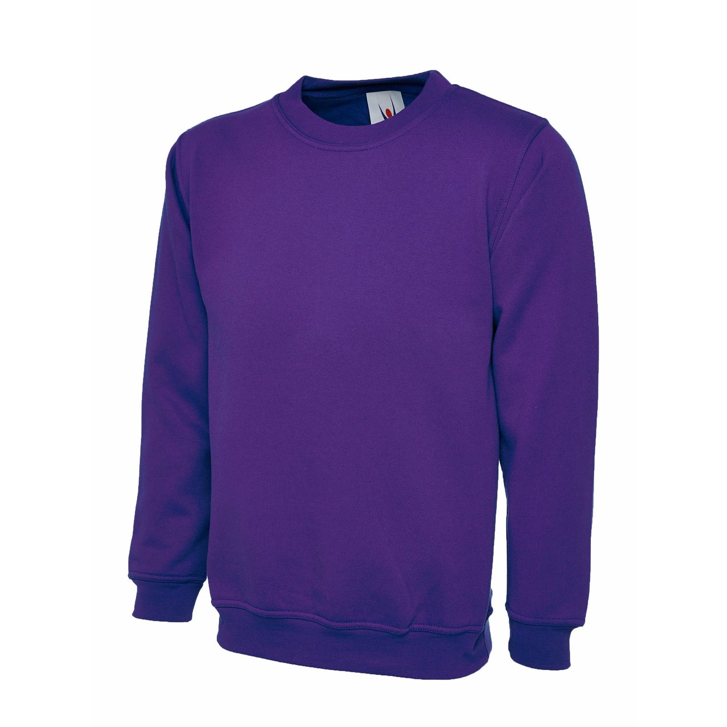 Ladies Deluxe Crew Neck Sweatshirt Purple