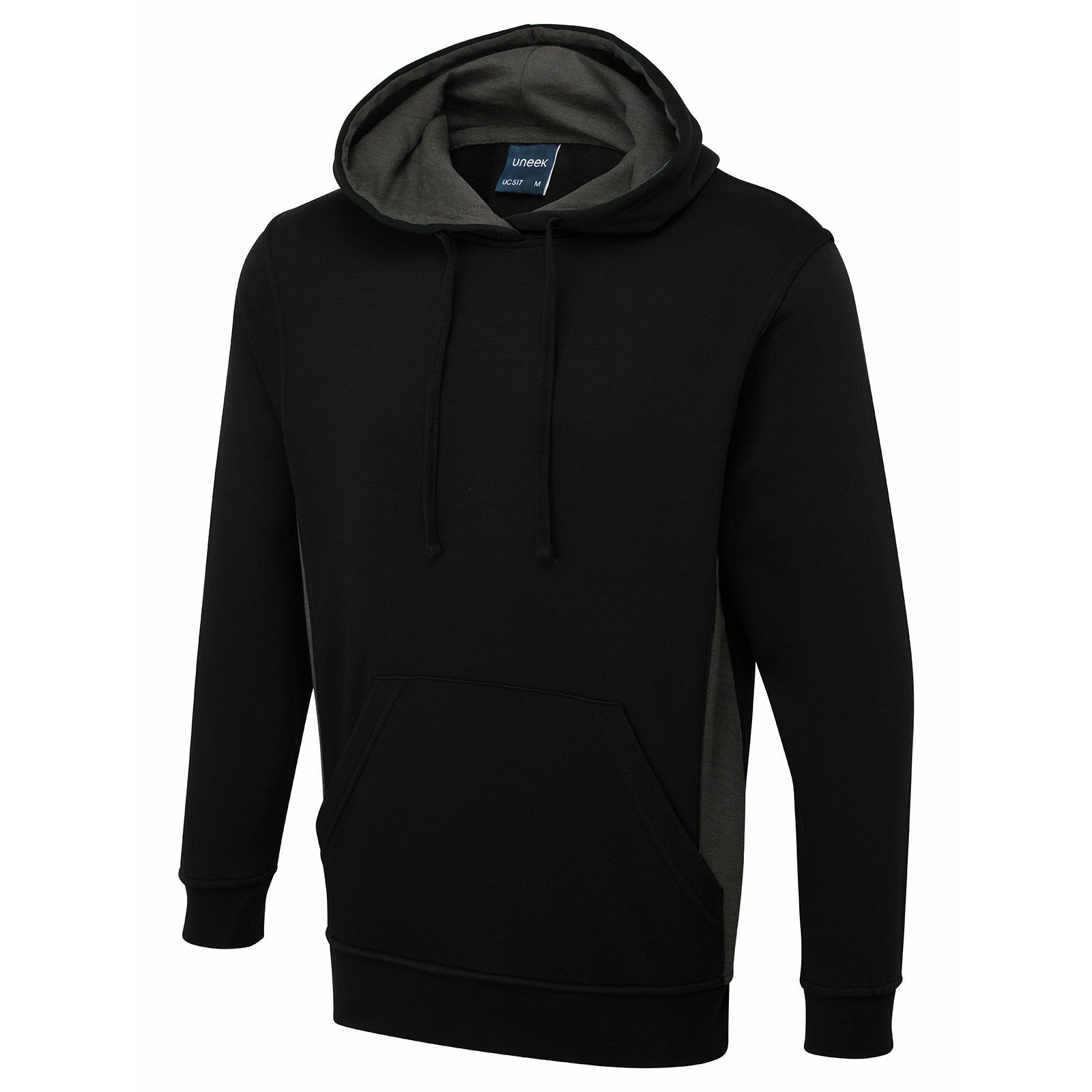 Two tone hooded sweatshirt Black & Grey