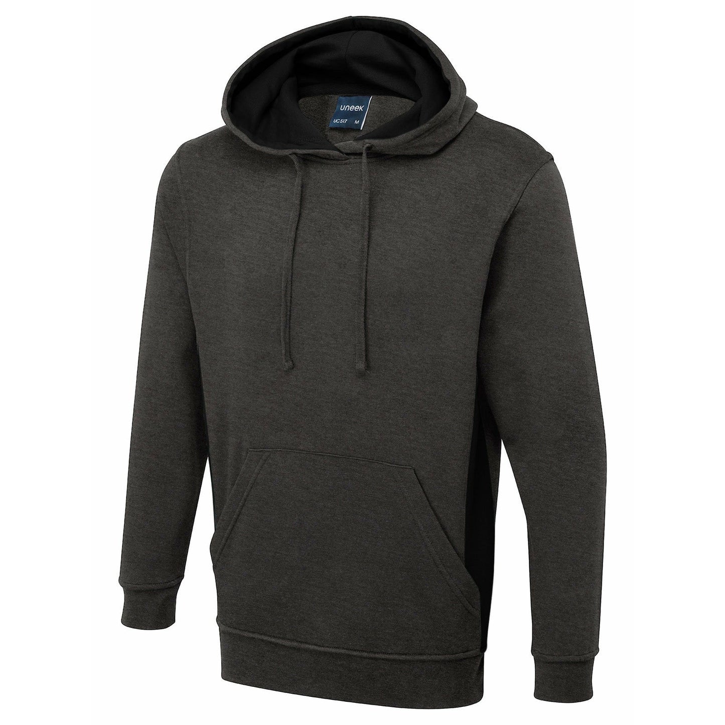 Two tone hooded sweatshirt Grey & Black