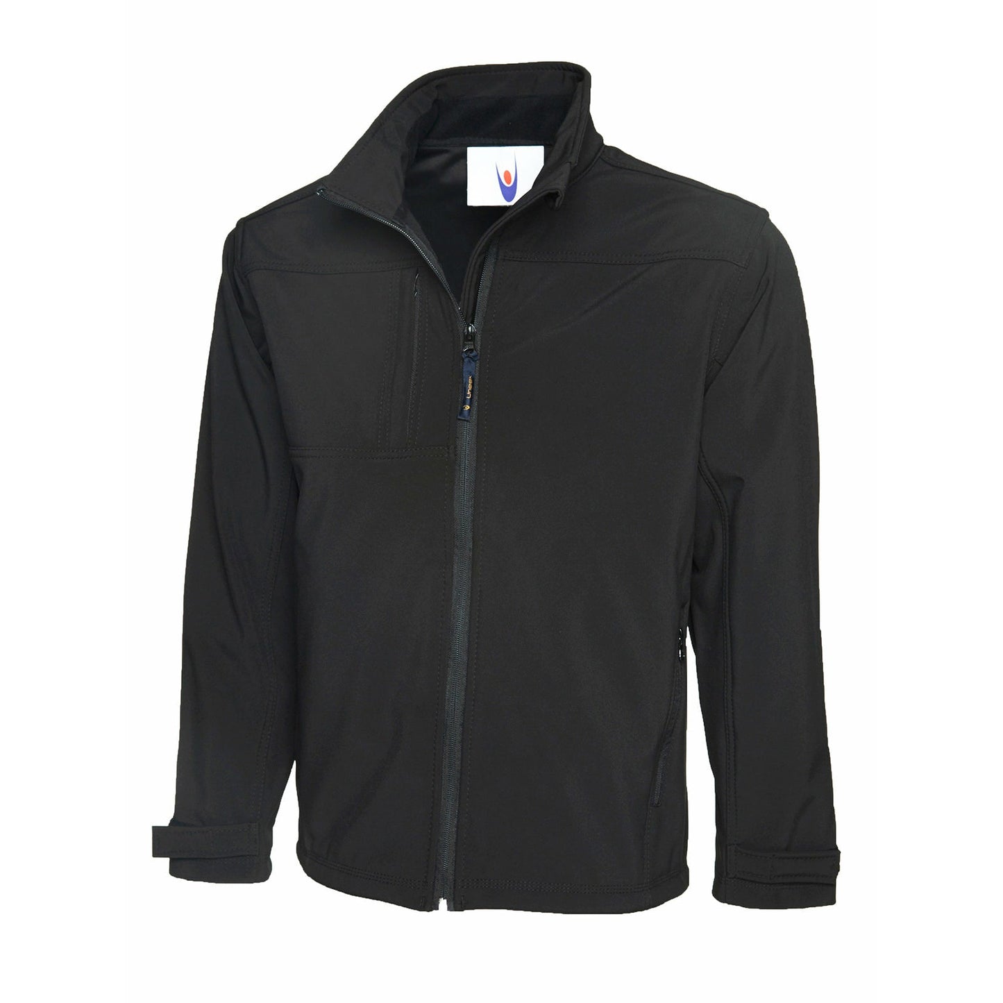 Premium full zip softshell jacket black