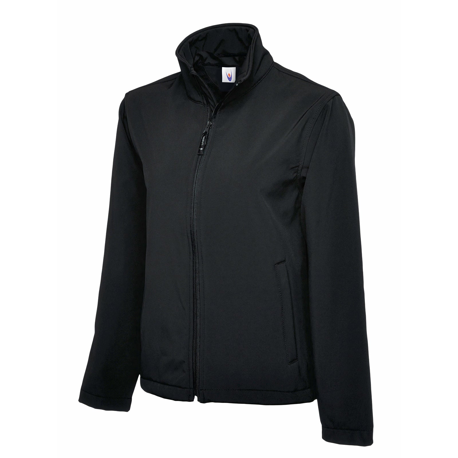 Classic Full Zip Soft Shell Jacket Black