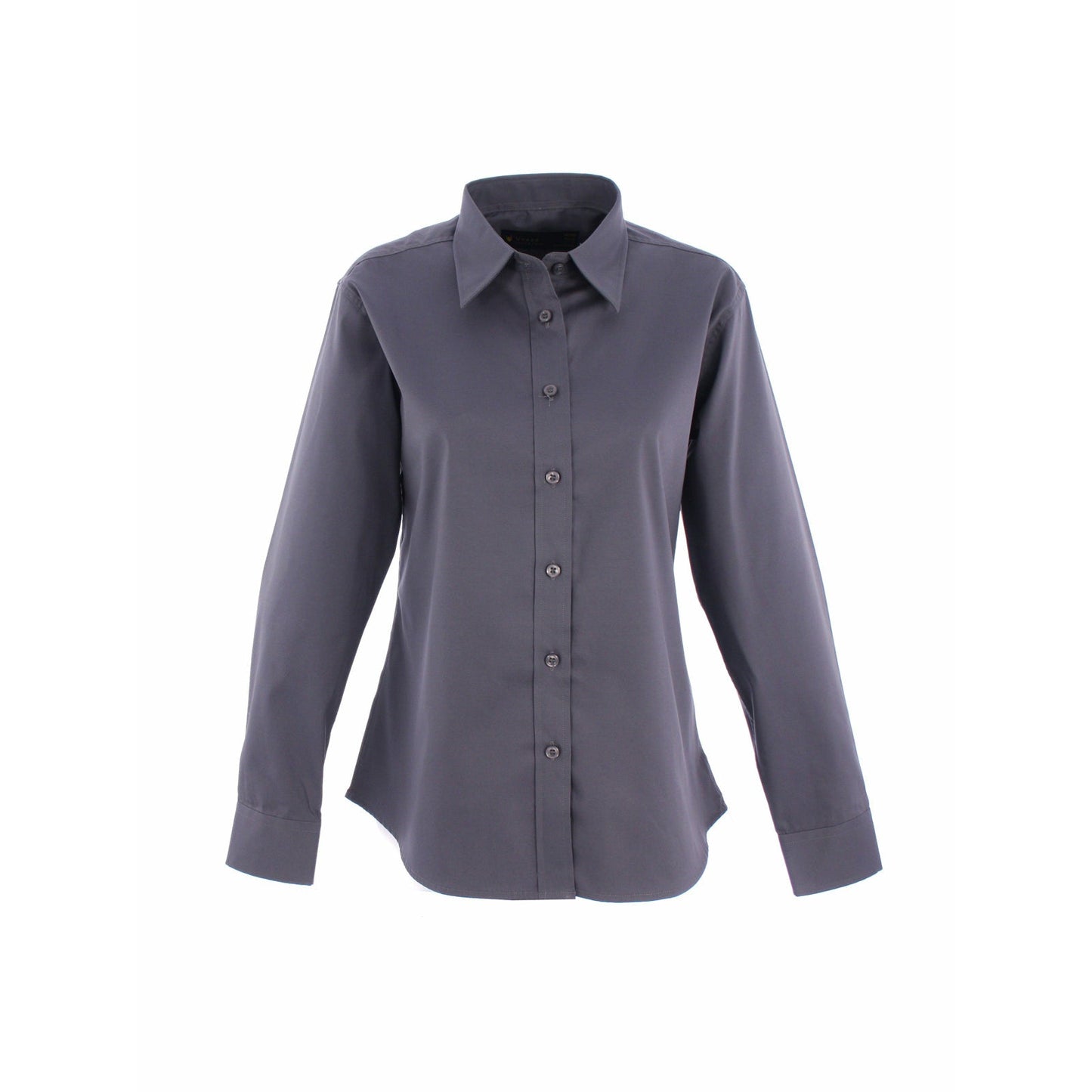 Ladies Pinpoint Oxford Full Sleeve Shirt - Charcoal