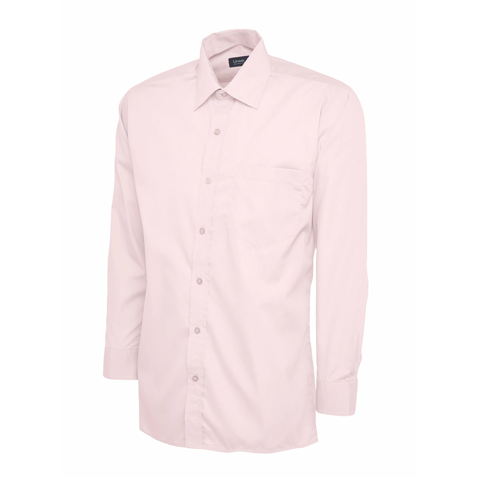 Mens Poplin Full Sleeve Shirt (17 - 19.5) - Hot Pink