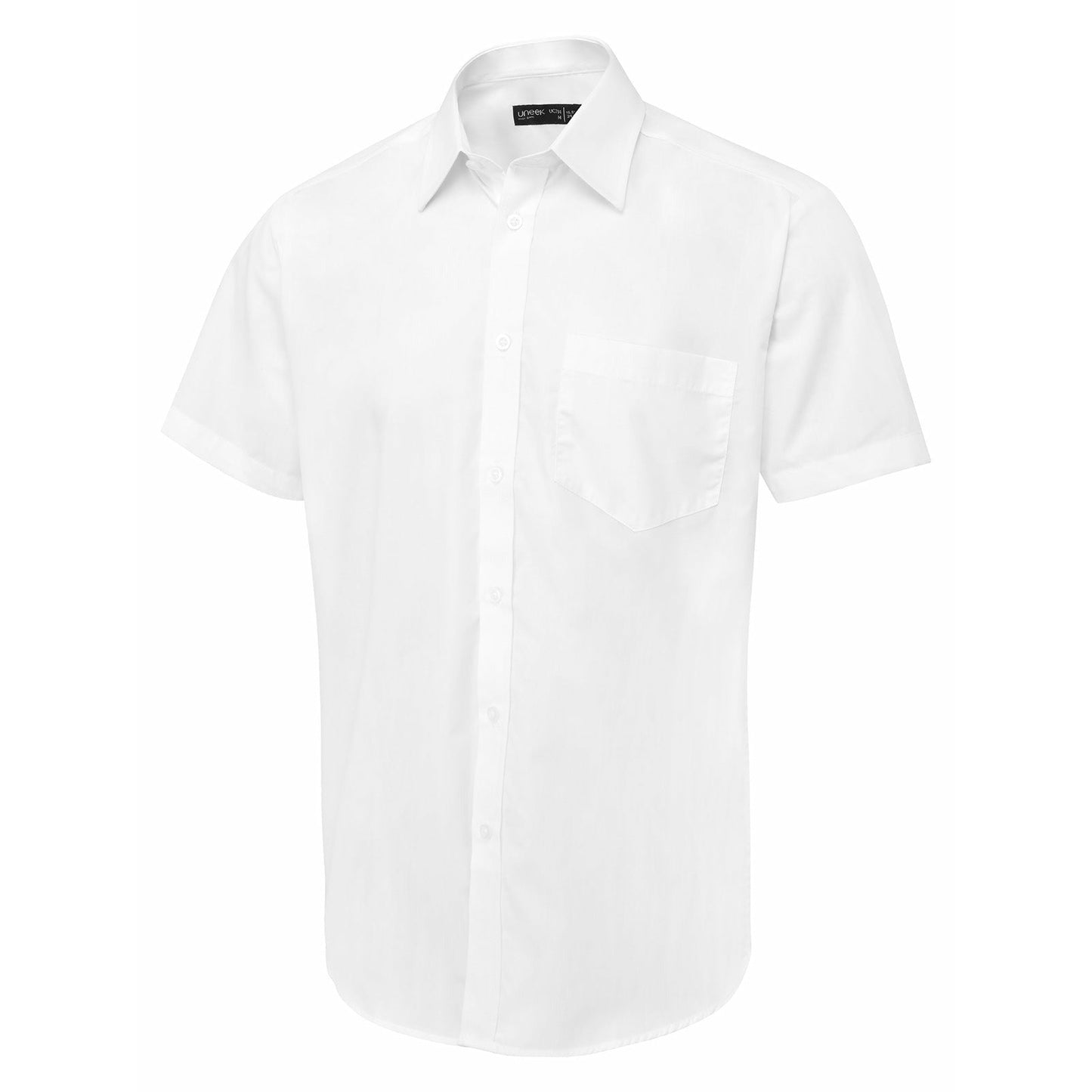 Men's Short Sleeve Poplin Shirt - White