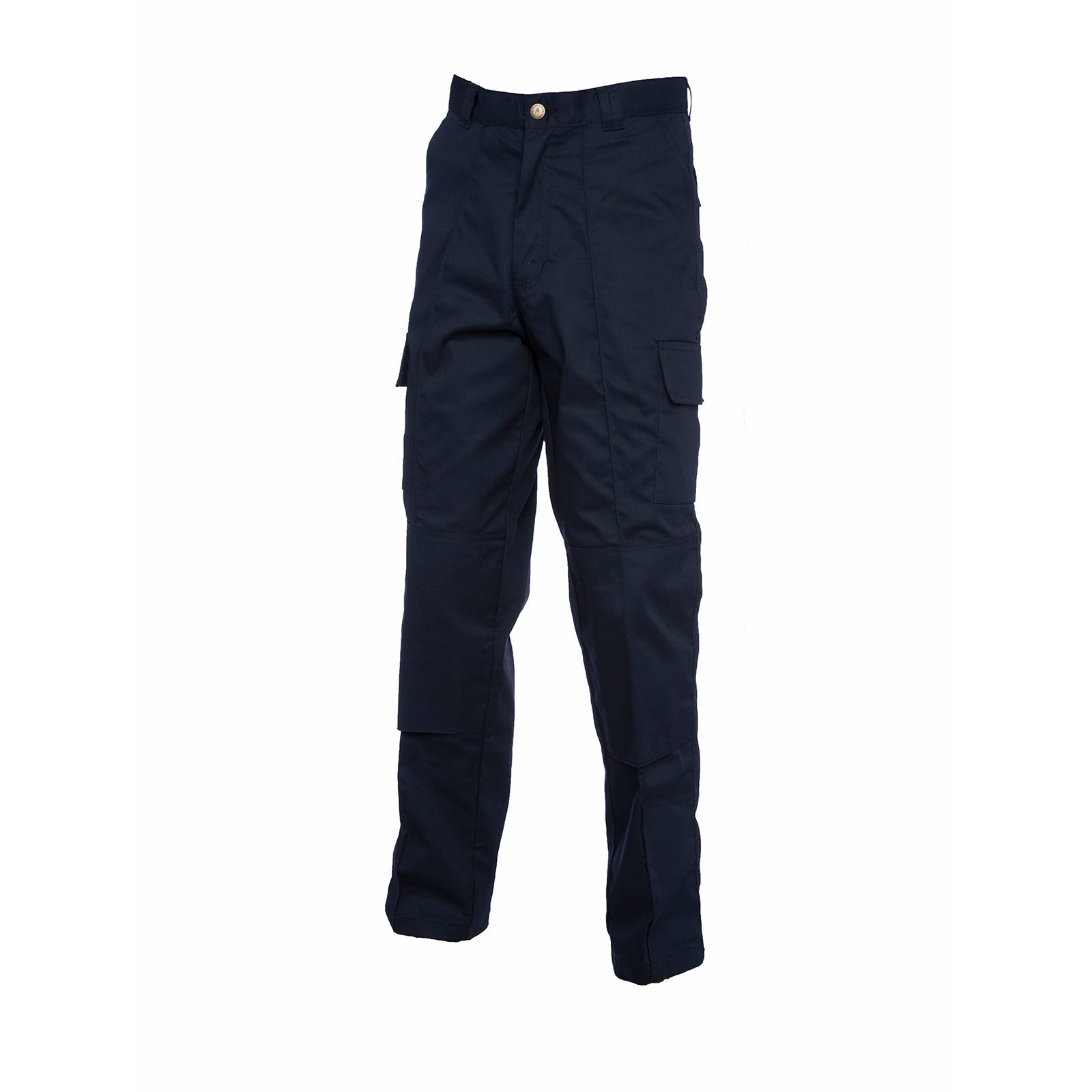 Cargo Trousers with Knee Pad Pockets Regular Navy